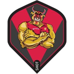 Shot Michael Smith Bully Boy Red - Dart Flights